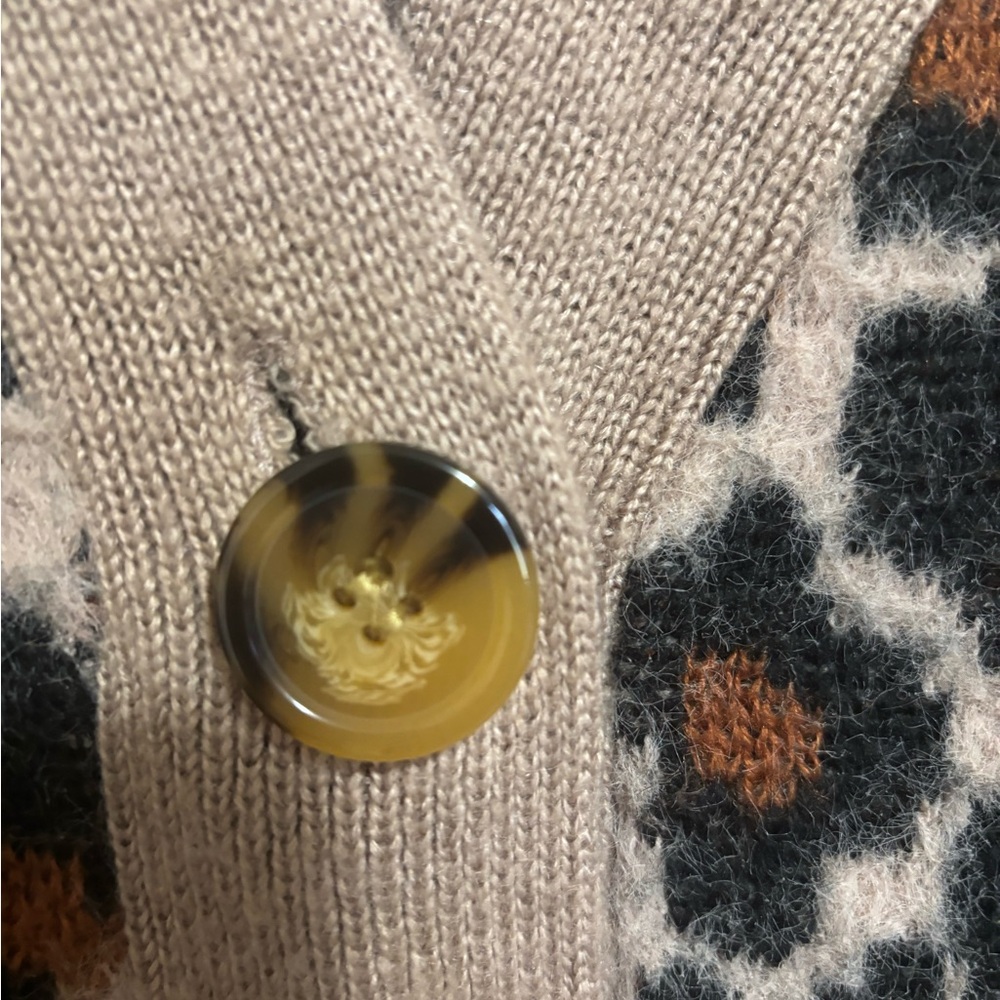 Time and Tru Animal Print Knit Sweater - Picture 5 of 9